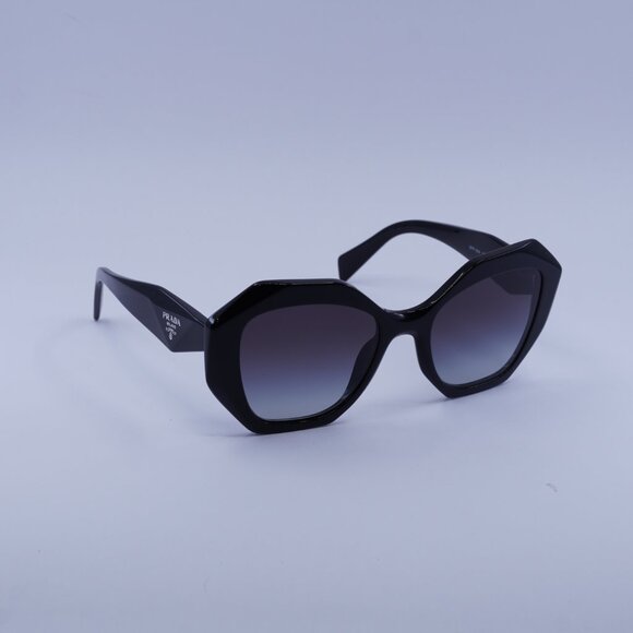 Prada PR16WS 1AB5D1 Sunglasses Black Geometric Frame, Grey Gradient Lenses - Picture 5 of 11